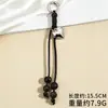 Cuerda Colgante Decorativa para Bolso, Cuerda Trenzada Anudada a Mano, Colgante Llavero para Equipaje, Correa para Teléfono Móvil, Cuerda de Nylon con Cuentas
