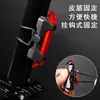 Luz de Bicicleta Recarregável por USB Luz Traseira Luz de Advertência para Mountain Bike Ciclismo Noturno Corrida Noturna LED Piscante Luz de Flash de Alto Brilho