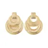 Pendientes Exagerados con Estampado Doble Anillo de Moda Caliente Transfronterizos para Fiesta de Mujer