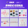 Esponja de polvo flocado mini personalizable, borla pequeña para polvos sueltos, borla de maquillaje compacta para retoques, borla de maquillaje compacta para retoques