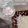 Lantejoulas de Borboleta Decorações para Nail Art Super Brilho Novos Produtos Transfronteiriços Prata Laser Brilhante Branco Borboletas Pequenas Adesivos para Unhas DIY