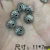 Acessórios de Contas de Prata Tibetana DIY Acessórios para Pulseira de Cristal Material Cordão Prata Tailandesa Espaçador de Joias Espaçador Retrô