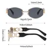 Nuevas Gafas de Sol Metálicas Ovaladas de Marco Pequeño Estilo Retro Vintage con Protección UV400 para Mujer