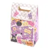 Caixa de Embalagem de Doces e Biscoitos para Festa de Halloween Enfeites de Abóbora e Fantasma Pequenos Presentes Lanches Suitcase de Presente