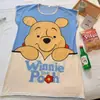 Pijama de Seda de Leche Pijama de Manga Corta Camisón de Mujer Verano Holgado Tallas Grandes Dibujos Animados Lindos Ropa para el Hogar