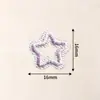 Parches Bordados de Corazón Hueco de Colores y Estrella de Cinco Puntas para Ropa y Bolsos Decoración DIY Parche Bordado por Computadora Fabricante