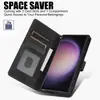 Adecuado para funda de teléfono Samsung S26ultra, funda de cuero anticaídas para teléfono S25FE, funda protectora tipo billetera multifuncional A37