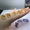 Ametista Citrino Transparente Gelo Uruguaio Natural Pixiu Esculpido 12-16mm Furo Passante Padrão