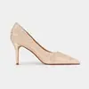 Fábrica de Origem Personalizado Transfronteiriço Sapatos de Salto Alto Bico Fino para Mulheres com Salto Fino, Combinando Cheongsam, Sapatos de Casamento Xiuhe de Tira Única