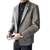 Traje de lana para hombre, nuevo estilo otoño e invierno, de alta gama, chaqueta blazer madura y casual