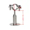 Abrazadera de Tubo Ajustable de Acero Inoxidable 304 con Base Soporte Telescópico para Tubo Clip para Tubo Abrazadera para Tubo Abrazadera para Tubo Soporte para Tubo Abrazadera