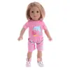 Novo Vestido Transfronteiriço para Boneca American Girl de 18 polegadas 43cm Conjunto de Roupas de Verão para Boneca Cabelo Liso de Fábrica