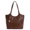Bolsa de Ombro Feminina Grande Capacidade Transfronteiriça para o Dia a Dia 2025 Nova Bolsa Tote Vintage Simples Versátil