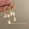 Aretes de Perla para Mujeres Sin Perforaciones, Ganchos de Oreja Vintage, Pendientes de Borla, Joyería al por Mayor
