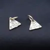 Colgante de la Suerte Triángulo de plata esterlina S925 colgante pequeño retro material para abalorios DIY hecho a mano joyería