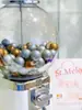 Máquina Pequeña de Regalo Gashapon Máquina de Juguetes de Escritorio para Niños Hogar Máquina de Caramelos Redondos Evento de Apertura Máquina de Monedas