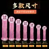 Dildo sem ovo silicone transparente simulação de cristal tamanho grande médio pequeno para masturbação feminina bastão pênis falso brinquedos sexuais