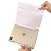 Funda para tableta iPad mini7/6 con diseño de rayas de estrellas moradas, simple Pro de 13 pulgadas con ranura para lápiz, coreana