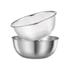 Cesta de Drenaje de Acero Inoxidable 304 Juego de Dos Piezas para Cocina Doméstica Lavado de Verduras Cesta de Drenaje de Agujero Fino para Lavar Arroz y Verduras