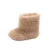 Zapatos de Algodón para Niños de 3-6-8 Años Zapatos Cálidos para Bebé Zapatos Peludos para Niñas Botas de Algodón Cálidas de Invierno Zapatos Antideslizantes para Niños