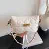 Bolso cubo versátil estilo Chanel, bolso cruzado acolchado vintage de lujo ligero, bolso de hombro para debajo del brazo de cadena de alta gama de nicho de moda
