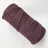 Cuerda de Algodón Hilada al Alma de 4 mm Macramé Cuerda Tejida a Mano Bolsa Colgante Tapiz Material Hilo de Algodón Grueso Decoración para el Hogar