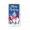 Nova Cortina de Porta de Natal Transfronteiriça, Fundo para Fotos de Festa de Natal, Pano de Pendurar na Porta de Gnomo, Decoração de Atmosfera para a Porta