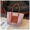 Bolso Grande Casual de Tela Oxford Transfronterizo para Mujer, Bolso Tote de Patchwork de Moda Nueva de Gran Capacidad, Bolso de Hombro para Debajo del Brazo