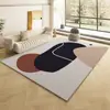 Mesa de Centro Pequena para Sala de Estar com Estilo Vintage, Toque de Luxo Leve e de Alta Qualidade, Tapete para Sala de Estar, Novo Tapete de Piso Minimalista Estilo Italiano, Tapete de Piso 3D de Luxo