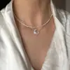 Collar Cielo Estrellado de Plata S925 Luna Delicado con Incrustaciones de Diamantes Collar de Nicho para Mujer Estilo Minimalista Simple Cadena para Clavícula Cadena para el Cuello de Moda