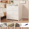 Mesita de Noche Pequeña para el Hogar Simple Moderna Estante de Almacenamiento para Mesita de Noche Armario de Almacenamiento con Cerradura Armario de Almacenamiento para Dormitorio de Alquiler