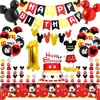 Decoración Suministros Banner Topper para Pastel Set Decoración Festiva Diseño Fiesta de Cumpleaños de Bebé Mickey