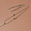 Cordão para Pingente de Jade de Hotan, Colar Puramente Tecido à Mão, Corda Simples para Pingente