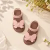 Sandalias de Velcro para Niñas Pequeñas, Transpirables y Ligeras, Ropa para Exteriores, Multicolor, Mariposa 3D, Estilo Retro Pastoral