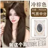 Peluca de cabeza completa para mujer, estilo coreano, rejuvenecedora, línea de cabello realista, sin costuras, con capas altas, peluca de cabello de longitud media