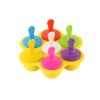 Molde de Picolé de Silicone Molde de Bandeja de Gelo de Silicone Molde de Picolé de 7 Furos Caixa para Alimentos Gelados DIY Molde de Gelo