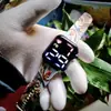 Nuevo Modelo de Animales Locos 2 Reloj Digital Estampado de Dibujos Animados Reloj LED Deportivo para Estudiantes Forma Cuadrada Regalo Creativo Personalizado