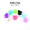 Diseño de fábrica amor silicona aurícula nicho hueco personalidad estilo europeo y americano forma de corazón joyería para perforación expansión de oreja