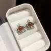 Aretes de Perla con Corona de Circonita Aguja de Plata, Pendientes Vintage Elegantes de Lujo Ligero Versátiles con un Diseño Único para Mujer
