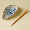 Juego de Dos Piezas de Cuchara para Té y Revendedor de Té con Patrón de Loto en Cerámica de Horno Ru de Yu Huang Fabricado en Fábrica, Bandeja de Té, Herramienta para Té, Accesorio para Ceremonia del Té, Dispensador de Té