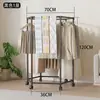 Estante giratorio popular para ropa de pie transfronterizo para dormitorio, armario y perchero móviles, suministro directo de fábrica