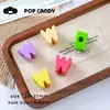 Acessórios de Miçangas com Letras de Furo Grande DIY Materiais Artesanais Miçangas Fofas Coloridas Miçangas de Plástico Pingente de Chaveiro com Miçangas Paracord