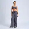 Conjunto Deportivo Ingyo Transfronterizo Sexy de Cuello Redondo de Secado Rápido con Sujetador Deportivo de Cintura Alta y Pantalones Largos de Secado Rápido para Yoga, Running y Fitness