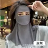 Es Posible Beber Agua con Esta Máscara Facial Completa de Protección Solar, Protección para el Cuello, Máscara Facial con Sombrilla de Seda Helada, Protección UV de Verano, Estilo Transpirable y Delgado