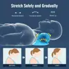 Almohada con Forma de C Masajeador Cervical Almohada de Masaje por Acupresión para Aliviar la Joroba Cervical, Relajación de Hombros y Cuello, Corrector de Tracción en Arco Inverso