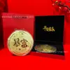 Shuibei Mismo Estilo Moneda de Oro 50mg Oro Puro 999 Riqueza Instantánea Moneda de Oro Conmemorativa Regalo de Cumpleaños Venta al por Mayor