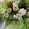 2023 flor blanca al por mayor coreana blanco Mori decoración de sala de bodas flor artificial planta verde combinación recomendada flores