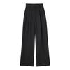 Venta al por mayor Comercio Exterior Transfronterizo 2024 Primavera y Otoño Nueva Ropa de Mujer Pantalones Casuales de Cintura Alta con Pliegues Delanteros para Mujer A67231