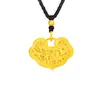 Oro Puro 999 Oro 3D Oro Duro Candado Bolsa Colgante Festival del Bambú Candado de Seguridad de Bambú Regalo Festival de la Luna Llena del Bebé Venta al por Mayor