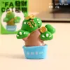 Pino Verde Fortuna Curación Alivio del Estrés Pequeños Adornos Decoraciones para Escritorio de Oficina Pequeños Regalos para Coche Venta al por Mayor